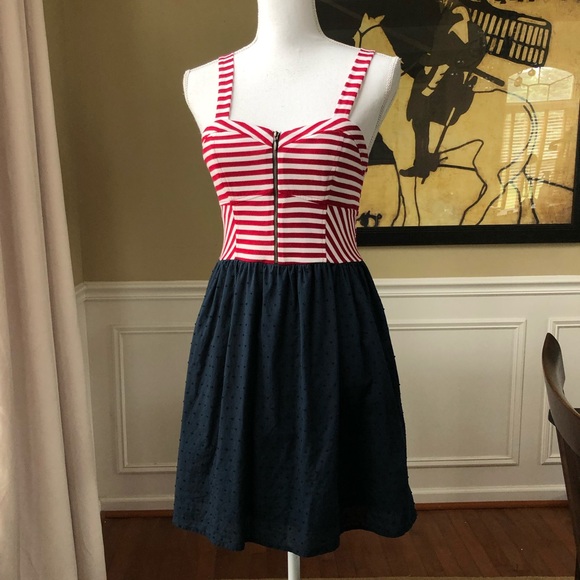 Xhilaration Dresses & Skirts - 4th of July Dress Red White & Blue America